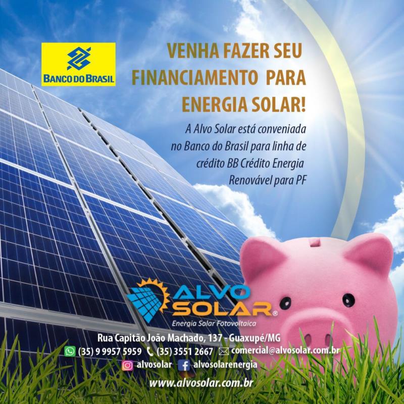 Venha fazer seu financiamento com a Alvo Solar