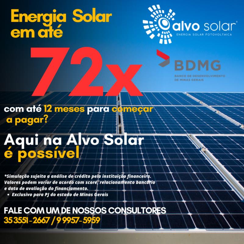 Energia Solar em até 72x 